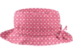 Rain hat adjustable-size T3 small flowers pink blusher