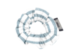 Mini Scrunchie striped blue gray glitter