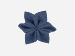 Star flower hairslide light denim