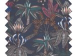 35cm coated fabric coupon ex2432 navy exotic forest