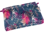 Tiny coton clutch bag tropical fire