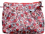 Pleated clutch bag rouge corolle