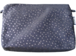 Coton clutch bag silver star jeans