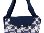 Tote bag with a zip baleino bleu
