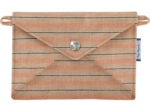 Little envelope clutch bronze copper stripe 