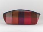 Pencil case ruby lurex tartan
