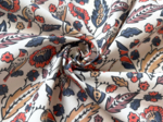 1 m fabric coupon plumes d'été