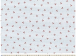 Cotton fabric ex2328 blue floral stripes
