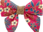 Mini bow tie clip badiane framboise