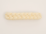 Plait hair slide yellow stripes