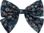 Bow tie hair slide paquerette marine