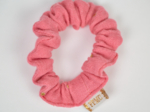 Mini Scrunchie gaze pois or rose sorbet