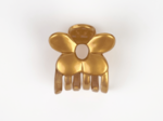 Small Flower Hair Clip lacquered gold