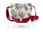 Flap of small shoulder bag fleurs d'artifice
