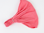 Headscarf headband- Adult size gaze pois or rose sorbet