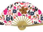 Hand-held fan champ floral