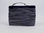 Large vanity striped  ivory navy