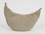 Half-moon bag beige corduroy