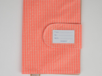 Health book cover neon orange gingham