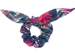 Bunny ear Scrunchie tropical fire
