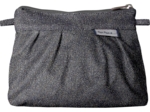 Mini Pleated clutch bag silver gray