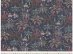 35cm coated fabric coupon ex2432 navy exotic forest