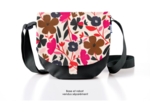 Flap of small shoulder bag champ floral