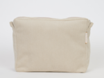 Large shoulder bag base beige corduroy