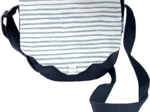 Rabat besace petit nuage striped blue gray glitter