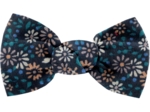 Small bow hair slide paquerette marine