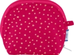 gusset coin purse fuchsia gold star