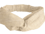 crossed headband  glitter linen