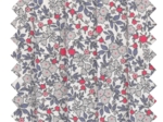 Quilted fabric serenade rouge gris