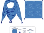 Pom pom scarf gaze lurex rose