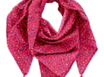 Pom pom scarf pompons cerise