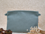 Coton clutch bag lichen corduroy