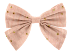 Bow tie hair slide gaze pois or rose