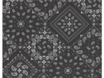 Cotton fabric ex2216 black paisley