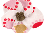Flower petal hair slide small  petits coeurs