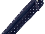 Mini pencil case navy blue spots