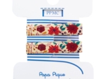 Petite barrette croco poppy