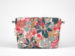 Tiny coton clutch bag cerise en fleur