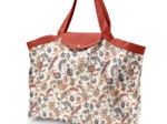 Tote bag with a zip kashmir