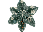 Star flower 4 hairslide fleuri kaki