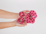 Small scrunchie ladybird gingham
