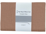 1 m fabric coupon gaze pailletée cognac