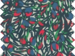 Cotton veil fabric  tulipes
