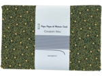1 m fabric coupon green and gold holly ex1105