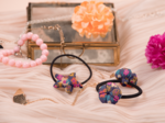 Pony-tail elastic hair star hippie fleurie