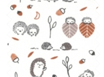 Cotton fabric ex2467 autumn hedgehogs